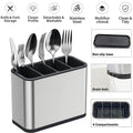 Casora stainless steel cutlery holder with 4 compartments