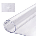 Casora clear PVC table protector mat rolled up