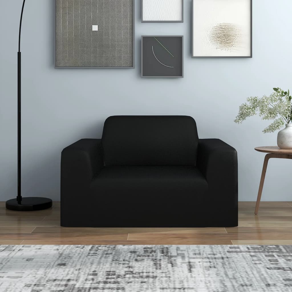 Stretch armchair cover fabric detail