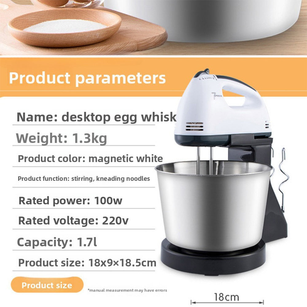 Stand mixer accessories: two whisks and two dough hooks