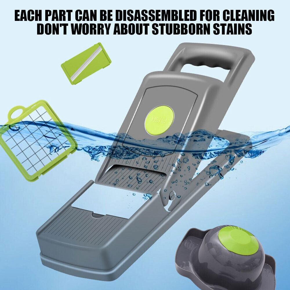 Blade inserts of the Casora vegetable slicer for dicing, grating and julienne cuts