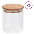 Casora glass storage jar with bamboo lid, 600 ml